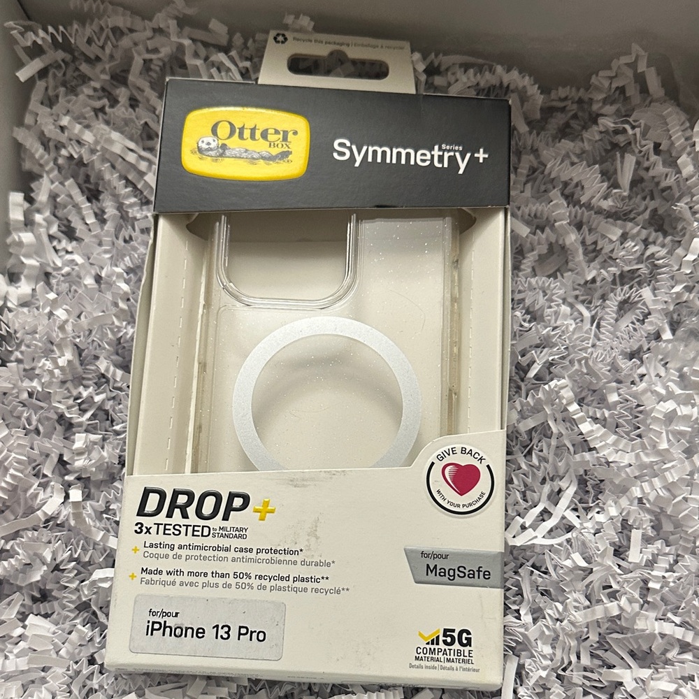 OtterBox Symmetry Series Clear Case for iPhone 13 Pro - White
